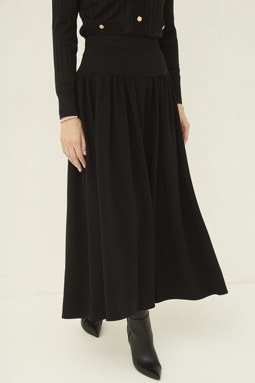 【エムダブリュー/MW】のトリアセテート(H) ギャザースカート 人気、トレンドファッション・服の通販 founy(ファニー) 　ファッション　Fashion　レディースファッション　Fashion for Women　スカート　Skirts　ロングスカート　Long Skirts / Maxi & Midi Skirts　ギャザー　Gathered, Ruffled　ストレッチ　Stretch, Stretchy Fabric　フェミニン　Feminine, Girly　ロング　Long, Long-Length　ビジネス 仕事 通勤　Business / Work / Commuting　other-7|ID: prp329100004150467 ipo3291000000032823776