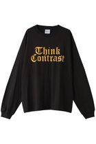 【パロットキャンバス/PARROTT CANVAS】のThink contrast ロングスリーブTシャツ ブラック|ID: prp329100004150471 ipo3291000000028553285