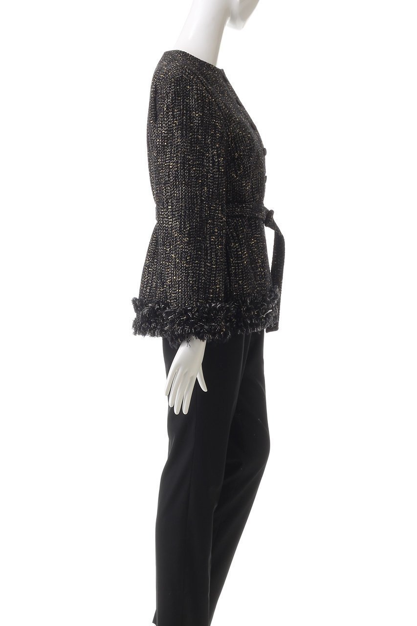 【オブリオ/AUBRIOT】のラメジャガード ノーカラージャケット 人気、トレンドファッション・服の通販 founy(ファニー) 　ファッション　Fashion　レディースファッション　Fashion for Women　アウター　Coat / Outerwear Collection　レディースジャケット・軽アウター　Jackets　ノーカラージャケット / シンプル上品コーデ　Collarless Jackets　クラシック　Classic, Timeless Style　ジャケット　Jacket, Outerwear　ツイード／ツィード　Choker, Choker Necklace　フィット　Fit, Slim Fit　フリンジ　Fringe, Tassel　リラックス　Relax, Relaxed Fit　other-3|ID: prp329100004150481 ipo3291000000032920390