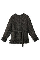 【オブリオ/AUBRIOT】のラメジャガード ノーカラージャケット 人気、トレンドファッション・服の通販 founy(ファニー) ファッション Fashion レディースファッション Fashion for Women アウター Coat / Outerwear Collection レディースジャケット・軽アウター Jackets ノーカラージャケット / シンプル上品コーデ Collarless Jackets クラシック Classic, Timeless Style ジャケット Jacket, Outerwear ツイード／ツィード Choker, Choker Necklace フィット Fit, Slim Fit フリンジ Fringe, Tassel リラックス Relax, Relaxed Fit thumbnail ブラック|ID: prp329100004150481 ipo3291000000035561558
