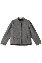 【エムダブリュー/MW】のWOOL ALPACA スタンドカラーショートジャケット 人気、トレンドファッション・服の通販 founy(ファニー) ファッション Fashion レディースファッション Fashion for Women アウター Coat / Outerwear Collection レディースジャケット・軽アウター Jackets イタリア Italy エレガント 上品 Elegant ショート Short, Short Length ジャケット Jacket, Outerwear スタンド Stand Collar, Upright Stand スペシャル Special, Limited Edition スリーブ Sleeve, Long Sleeve / Short Sleeve thumbnail ミックスブラック|ID: prp329100004151663 ipo3291000000033745042