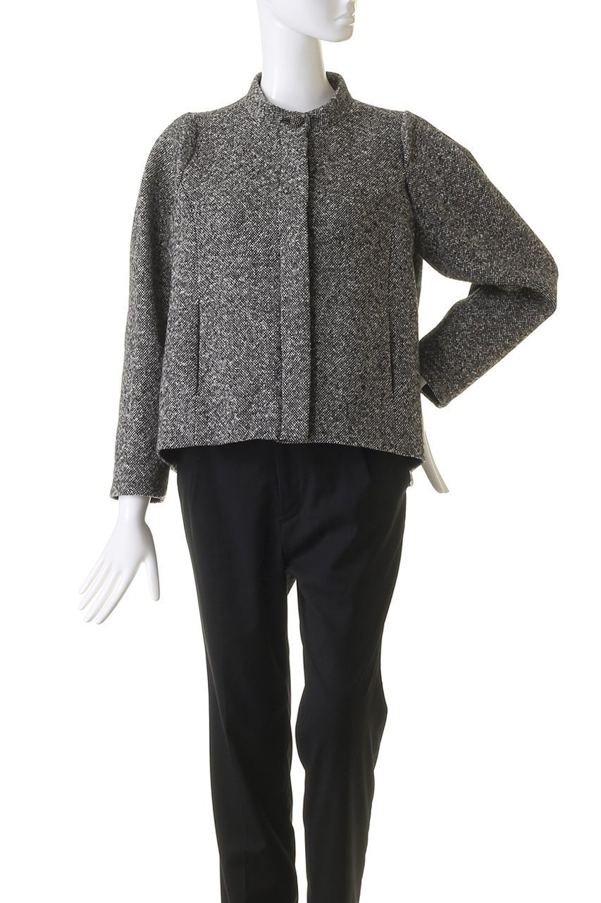 【エムダブリュー/MW】のWOOL ALPACA スタンドカラーショートジャケット 人気、トレンドファッション・服の通販 founy(ファニー) 　ファッション　Fashion　レディースファッション　Fashion for Women　アウター　Coat / Outerwear Collection　レディースジャケット・軽アウター　Jackets　イタリア　Italy　エレガント 上品　Elegant　ショート　Short, Short Length　ジャケット　Jacket, Outerwear　スタンド　Stand Collar, Upright Stand　スペシャル　Special, Limited Edition　スリーブ　Sleeve, Long Sleeve / Short Sleeve　other-2|ID: prp329100004151663 ipo3291000000033745043