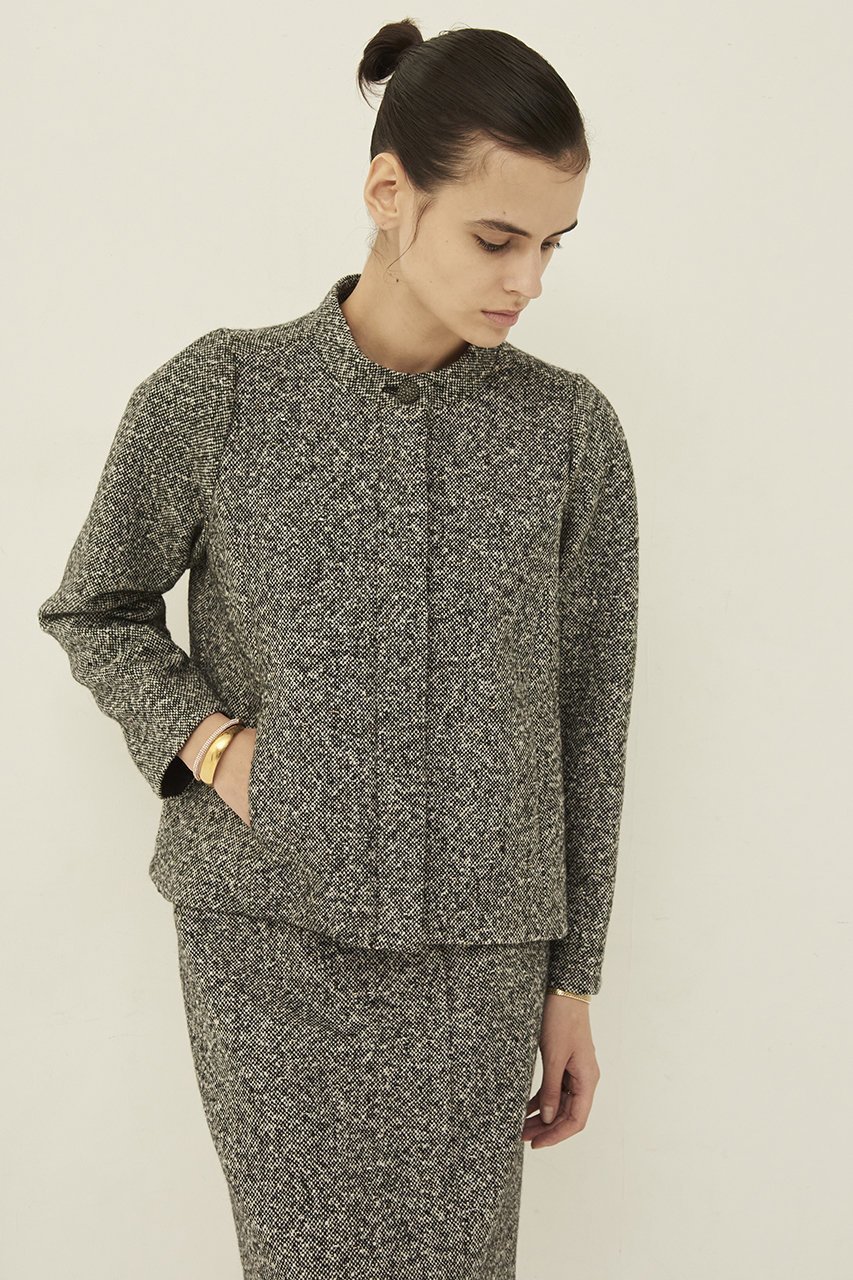 【エムダブリュー/MW】のWOOL ALPACA スタンドカラーショートジャケット 人気、トレンドファッション・服の通販 founy(ファニー) 　ファッション　Fashion　レディースファッション　Fashion for Women　アウター　Coat / Outerwear Collection　レディースジャケット・軽アウター　Jackets　イタリア　Italy　エレガント 上品　Elegant　ショート　Short, Short Length　ジャケット　Jacket, Outerwear　スタンド　Stand Collar, Upright Stand　スペシャル　Special, Limited Edition　スリーブ　Sleeve, Long Sleeve / Short Sleeve　other-8|ID: prp329100004151663 ipo3291000000033745049