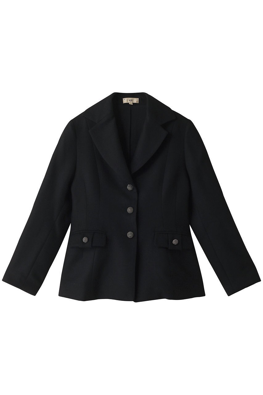 【エムダブリュー/MW】のWOOL 140 s テーラードジャケット インテリア・キッズ・メンズ・レディースファッション・服の通販 founy(ファニー) 　ファッション　Fashion　レディースファッション　Fashion for Women　アウター　Coat / Outerwear Collection　レディースジャケット・軽アウター　Jackets　テーラードジャケット / 通勤・きれいめスタイル　Tailored Jackets & Blazers　おすすめ　Recommended / Our Picks　シンプル　Simple, Minimal　ジャケット　Jacket, Outerwear　セットアップ　Set-Up, Coordinated Outfit　ブラック|ID: prp329100004151665 ipo3291000000033745024