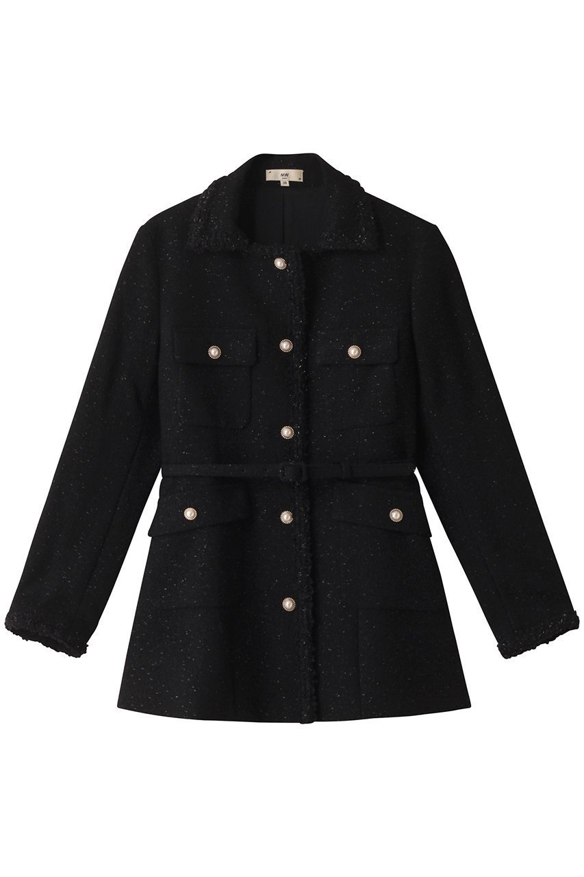 【エムダブリュー/MW】のVIRGIN WOOLジョーゼットジャケット インテリア・キッズ・メンズ・レディースファッション・服の通販 founy(ファニー) 　ファッション　Fashion　レディースファッション　Fashion for Women　アウター　Coat / Outerwear Collection　レディースジャケット・軽アウター　Jackets　おすすめ　Recommended / Our Picks　エレガント 上品　Elegant　オケージョン　Occasion Wear　シェイプ　Shape, Slim Fit　ジャケット　Jacket, Outerwear　ジョーゼット　Georgette, Semi-Sheer Fabric　セットアップ　Set-Up, Coordinated Outfit　ブラック|ID: prp329100004151666 ipo3291000000032959143