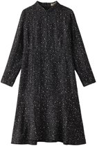 【エムダブリュー/MW】のMONOTONE TWEEDスタンドカラードレス ミックスブラック|ID: prp329100004151667 ipo3291000000033745096
