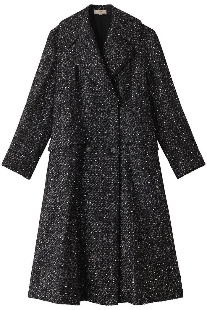 【エムダブリュー/MW】のMONOTONE TWEEDロングコート インテリア・キッズ・メンズ・レディースファッション・服の通販 founy(ファニー) https://founy.com/ ファッション Fashion レディースファッション Fashion for Women アウター Coat / Outerwear Collection コート・ロングコート・ピーコート Long Coats, Peacoats & More シェイプ Shape, Slim Fit シルバー Silver, Metallic Silver ツイード Twill, Twill Weave フランス France, French モダン Modern, Contemporary モノトーン Monotone, Black and White ロング Long, Long-Length |ID: prp329100004151668 ipo3291000000033745133