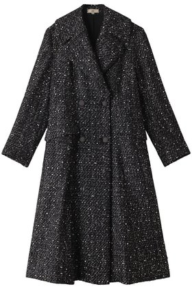 【エムダブリュー/MW】のMONOTONE TWEEDロングコート 人気、トレンドファッション・服の通販 founy(ファニー) ファッション Fashion レディースファッション Fashion for Women アウター Coat / Outerwear Collection コート・ロングコート・ピーコート Long Coats, Peacoats & More シェイプ Shape, Slim Fit シルバー Silver, Metallic Silver ツイード Twill, Twill Weave フランス France, French モダン Modern, Contemporary モノトーン Monotone, Black and White ロング Long, Long-Length |ID:prp329100004151668