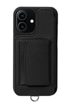【デミュウ/DEMIU】のiPhone16 POCHE 背面収納スマホケース ストラップ別売 ブラック|ID: prp329100004151682 ipo3291000000032871501