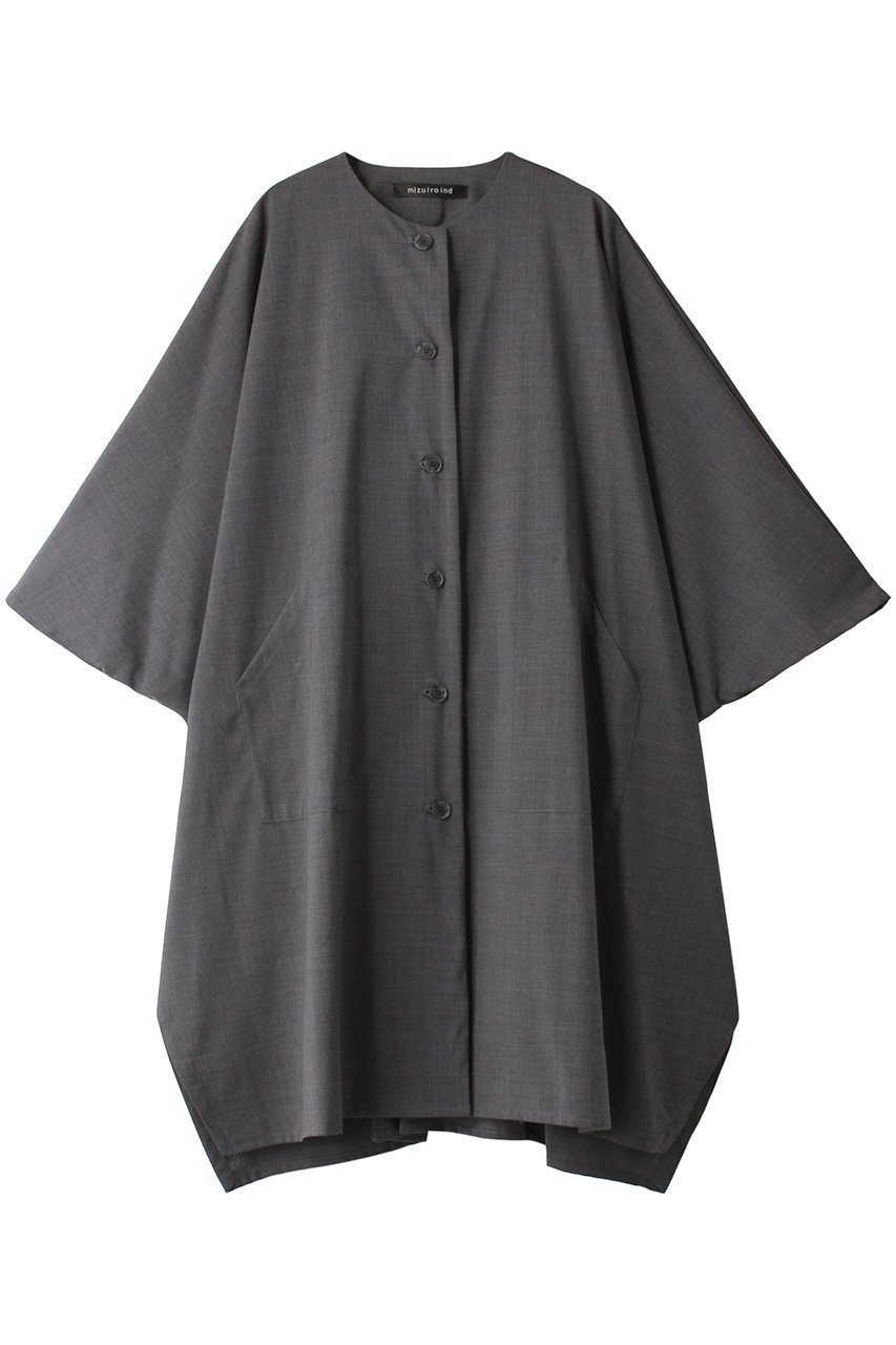【ミズイロ インド/mizuiro ind】のponcho like OP ワンピース インテリア・キッズ・メンズ・レディースファッション・服の通販 founy(ファニー) 　ファッション　Fashion　レディースファッション　Fashion for Women　ワンピース　Dresses　チュニック　Tunic Tops & Dresses　クラシカル　Classical, Vintage-Inspired　タートルネック　Turtleneck, High Neck　チュニック　Tunic, Long Top　羽織　Haori, Light Jacket　grayA|ID: prp329100004151730 ipo3291000000032891680
