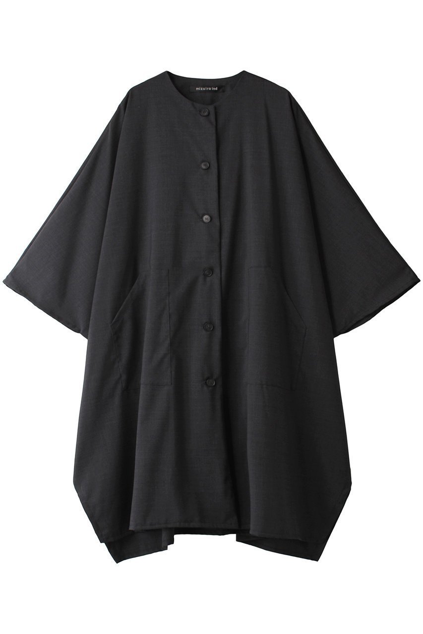 【ミズイロ インド/mizuiro ind】のponcho like OP ワンピース インテリア・キッズ・メンズ・レディースファッション・服の通販 founy(ファニー) 　ファッション　Fashion　レディースファッション　Fashion for Women　ワンピース　Dresses　チュニック　Tunic Tops & Dresses　クラシカル　Classical, Vintage-Inspired　タートルネック　Turtleneck, High Neck　チュニック　Tunic, Long Top　羽織　Haori, Light Jacket　c.grayA|ID: prp329100004151730 ipo3291000000032891684