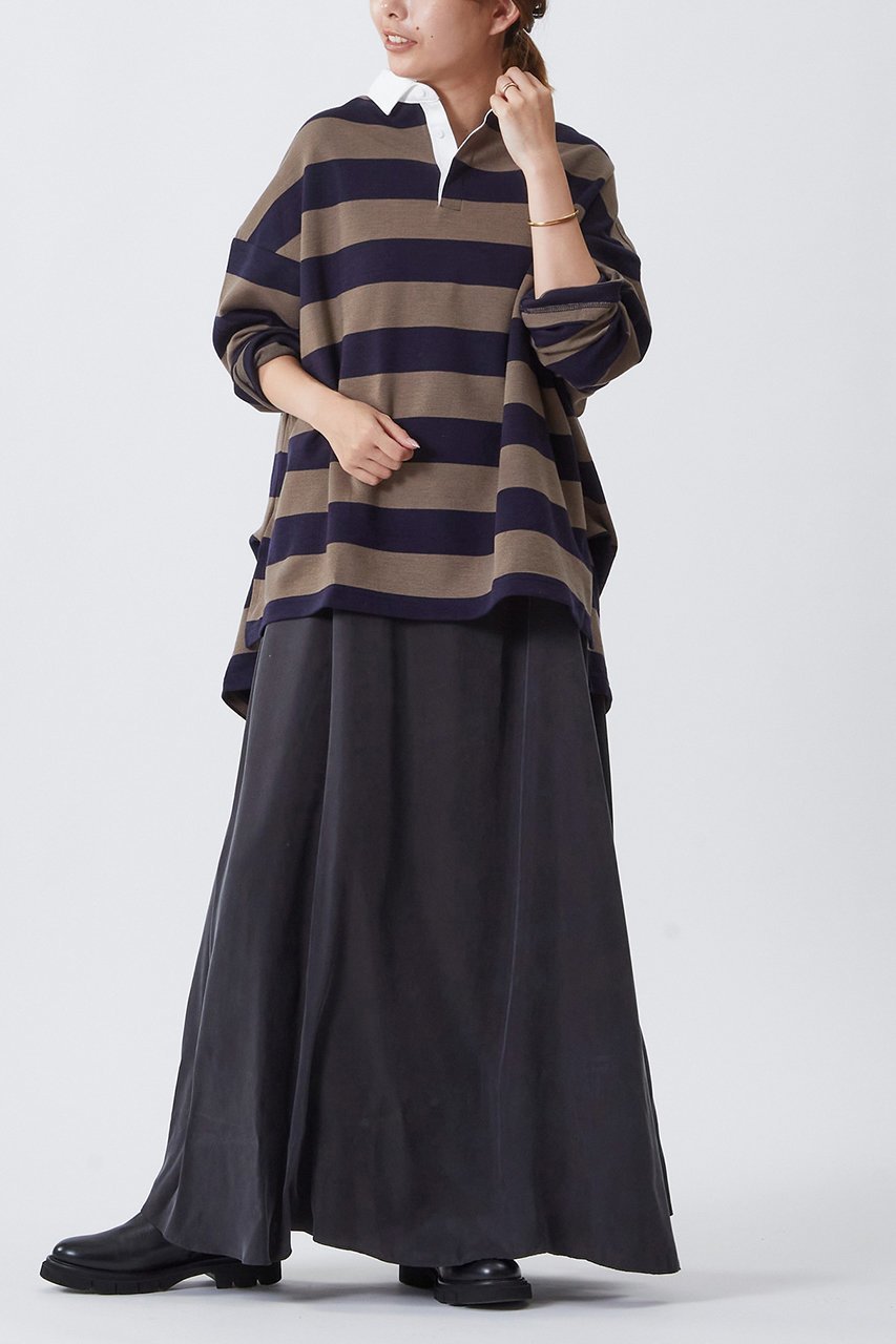 【プルミエ アロンディスモン/1er Arrondissement】の【COG THE BIGSMOKE】トップス 人気、トレンドファッション・服の通販 founy(ファニー) 　ファッション　Fashion　レディースファッション　WOMEN　トップス・カットソー　Tops/Tshirt　シャツ/ブラウス　Shirts/Blouses　ロング / Tシャツ　T-Shirts　カットソー　Cut and Sewn　シンプル　Simple　スリーブ　Sleeve　ボトム　Bottom　ロング　Long　ワイド　Wide　other-7|ID: prp329100004151740 ipo3291000000031400683
