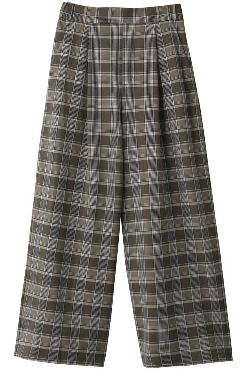 【ミディウミソリッド/MIDIUMISOLID】のcheck straight PT パンツ 人気、トレンドファッション・服の通販 founy(ファニー) 　ファッション　Fashion　レディースファッション　Fashion for Women　パンツ　Pants & Trousers　ストレート　Straight, Straight Cut　チェック　Check, Plaid, Tartan　トレンド　Trend, Trending Now　A/W・秋冬　Autumn/Winter　 other-1|ID: prp329100004151759 ipo3291000000035783143