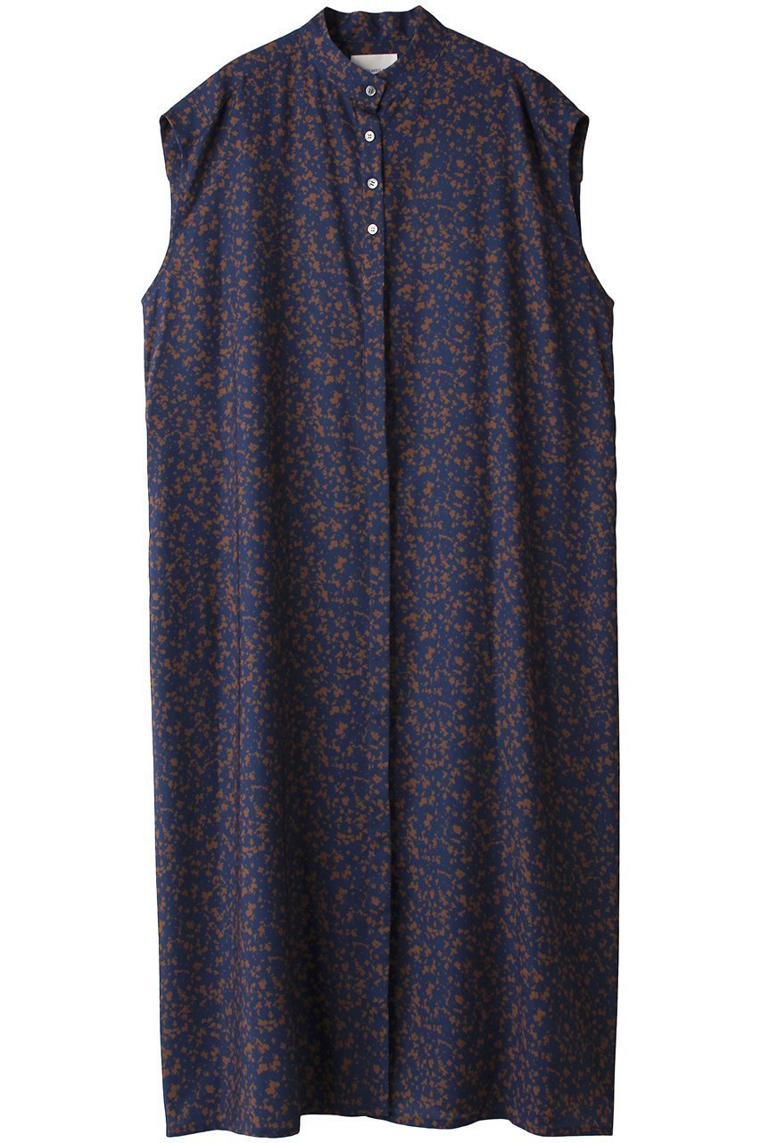 【ミディウミソリッド/MIDIUMISOLID】のprint n/slv cocoon OP ワンピース 人気、トレンドファッション・服の通販 founy(ファニー) 　ファッション　Fashion　レディースファッション　Fashion for Women　ワンピース　Dresses　チュニック　Tunic Tops & Dresses　スリーブ　Sleeve, Long Sleeve / Short Sleeve　チュニック　Tunic, Long Top　ノースリーブ　Sleeveless, No-Sleeve　フェミニン　Feminine, Girly　フレンチ　French, French Style　プリント　Print, Printed Pattern　ロング　Long, Long-Length　 other-1|ID: prp329100004151760 ipo3291000000032891648