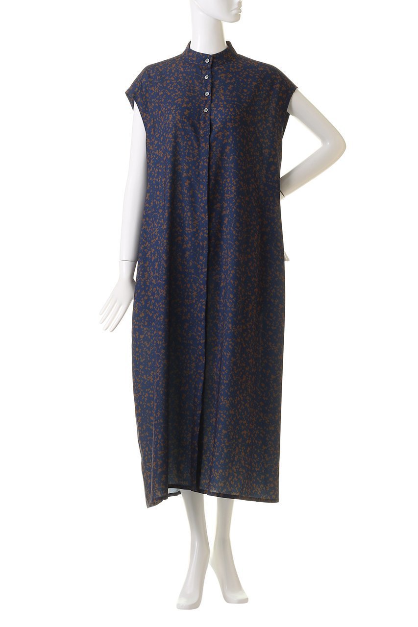【ミディウミソリッド/MIDIUMISOLID】のprint n/slv cocoon OP ワンピース 人気、トレンドファッション・服の通販 founy(ファニー) 　ファッション　Fashion　レディースファッション　Fashion for Women　ワンピース　Dresses　チュニック　Tunic Tops & Dresses　スリーブ　Sleeve, Long Sleeve / Short Sleeve　チュニック　Tunic, Long Top　ノースリーブ　Sleeveless, No-Sleeve　フェミニン　Feminine, Girly　フレンチ　French, French Style　プリント　Print, Printed Pattern　ロング　Long, Long-Length　other-2|ID: prp329100004151760 ipo3291000000032891658