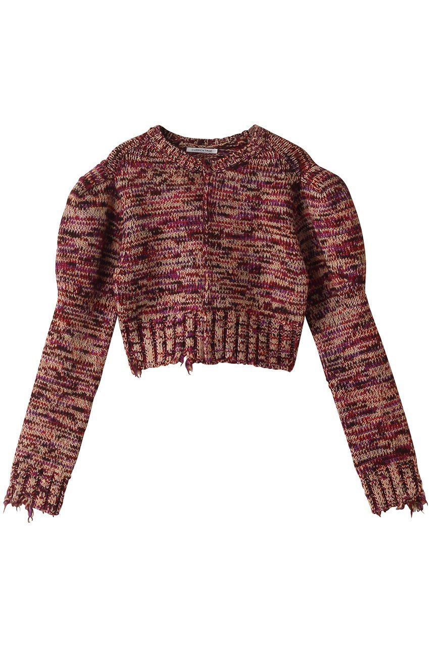 【カレンテージ/CURRENTAGE】の2WAYパフスリーブニット インテリア・キッズ・メンズ・レディースファッション・服の通販 founy(ファニー) 　ファッション　Fashion　レディースファッション　Fashion for Women　トップス・カットソー　Cut & Sew Tops　ニット　Knit Tops & Sweaters　カジュアルプルオーバー・ニットトップス　Pullovers & Knit Tops / Casual Pullovers　カーディガン　Cardigan, Knitwear　ボルドー|ID: prp329100004151771 ipo3291000000032956622