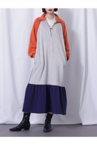 【ローズバッド/ROSE BUD】のブロッキングスウェットワンピース 人気、トレンドファッション・服の通販 founy(ファニー) ファッション Fashion レディースファッション WOMEN ワンピース Dress チュニック Tunic おすすめ Recommend インナー Inner チュニック Tunic ブロッキング Blocking ポケット Pocket リラックス Relax ロング Long NEW・新作・新着・新入荷 New Arrivals thumbnail オレンジ|ID: prp329100004152953 ipo3291000000028593246