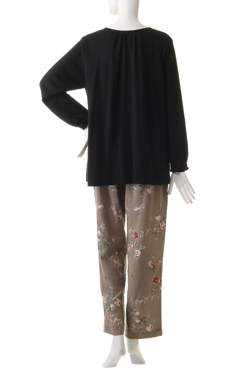 【イクコ/IKUKO】のダブルガーゼ花柄プリント&エイトロックパジャマ 人気、トレンドファッション・服の通販 founy(ファニー) 　ファッション　Fashion　レディースファッション　WOMEN　ギャザー　Gather　ダブル　Double　パジャマ　Pajamas　フォルム　Form　フラワー　Flower　フリル　Frills　プリント　Print　長袖　Long Sleeve　other-4|ID: prp329100004152962 ipo3291000000031399934