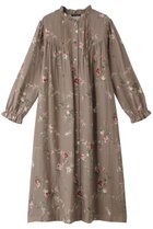 【イクコ/IKUKO】のダブルガーゼ花柄プリント全開ネグリジェ モカ|ID: prp329100004152963 ipo3291000000032834727