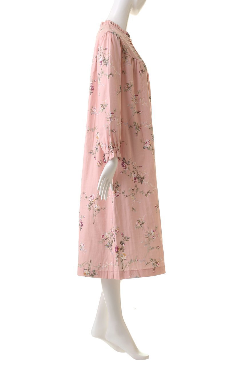 【イクコ/IKUKO】のダブルガーゼ花柄プリント全開ネグリジェ 人気、トレンドファッション・服の通販 founy(ファニー) 　ファッション　Fashion　レディースファッション　Fashion for Women　ダブル　Double, Double-Breasted　パジャマ　Pajamas, Sleepwear　フリル　Frill, Ruffle　フロント　Front, Front Design　プリント　Print, Printed Pattern　レース　Lace, Lace Fabric　吸水　Absorbent, Quick-Dry　other-3|ID: prp329100004152963 ipo3291000000032834729