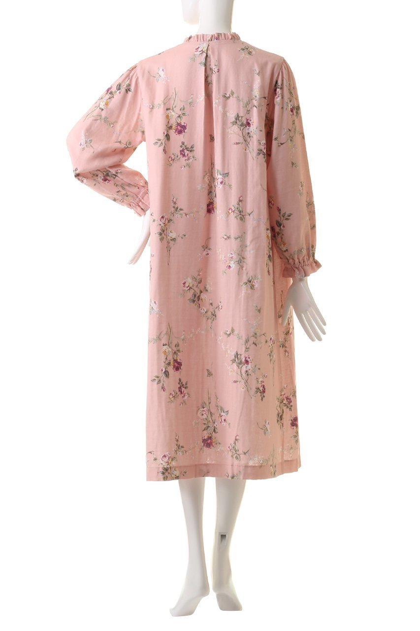 【イクコ/IKUKO】のダブルガーゼ花柄プリント全開ネグリジェ 人気、トレンドファッション・服の通販 founy(ファニー) 　ファッション　Fashion　レディースファッション　Fashion for Women　ダブル　Double, Double-Breasted　パジャマ　Pajamas, Sleepwear　フリル　Frill, Ruffle　フロント　Front, Front Design　プリント　Print, Printed Pattern　レース　Lace, Lace Fabric　吸水　Absorbent, Quick-Dry　other-4|ID: prp329100004152963 ipo3291000000032834730