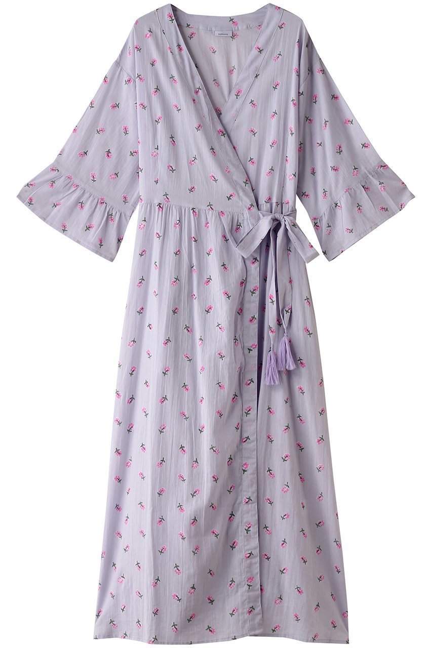 【アドリン ヒュー/Adlin Hue】の【sumiere】Poppy ガウン インテリア・キッズ・メンズ・レディースファッション・服の通販 founy(ファニー) 　ファッション　Fashion　レディースファッション　Fashion for Women　ワンピース　Dresses　チュニック　Tunic Tops & Dresses　ガウン　Gown, Robe　チュニック　Tunic, Long Top　リゾート　Resort, Vacation Style　リボン　Ribbon, Bow　ロング　Long, Long-Length　旅行　Travel　ラベンダー|ID: prp329100004152964 ipo3291000000032891714