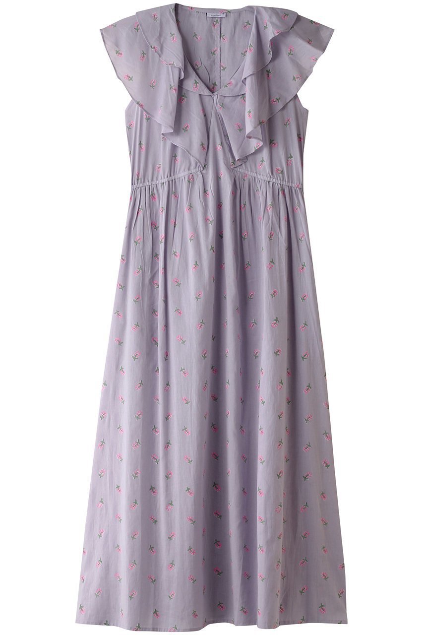 【アドリン ヒュー/Adlin Hue】の【sumiere】Fennel ドレス インテリア・キッズ・メンズ・レディースファッション・服の通販 founy(ファニー) 　ファッション　Fashion　レディースファッション　Fashion for Women　ワンピース　Dresses　フォーマル・パーティードレス・結婚式用ドレス　Elegant & Casual Dresses　チュニック　Tunic Tops & Dresses　ショルダー　Shoulder, Shoulder Strap　チュニック　Tunic, Long Top　ドレス　Dress, One-Piece　フリル　Frill, Ruffle　フレア　Flare, Flared　フロント　Front, Front Design　リゾート　Resort, Vacation Style　ロング　Long, Long-Length　ラベンダー|ID: prp329100004152965 ipo3291000000032891758