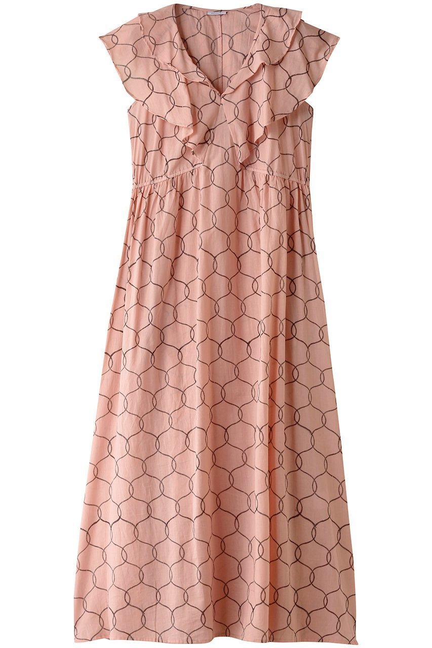 【アドリン ヒュー/Adlin Hue】の【sumiere】Fennel ドレス インテリア・キッズ・メンズ・レディースファッション・服の通販 founy(ファニー) 　ファッション　Fashion　レディースファッション　Fashion for Women　ワンピース　Dresses　フォーマル・パーティードレス・結婚式用ドレス　Elegant & Casual Dresses　チュニック　Tunic Tops & Dresses　ショルダー　Shoulder, Shoulder Strap　チュニック　Tunic, Long Top　ドレス　Dress, One-Piece　フリル　Frill, Ruffle　フレア　Flare, Flared　フロント　Front, Front Design　リゾート　Resort, Vacation Style　ロング　Long, Long-Length　ピンク|ID: prp329100004152965 ipo3291000000035673657