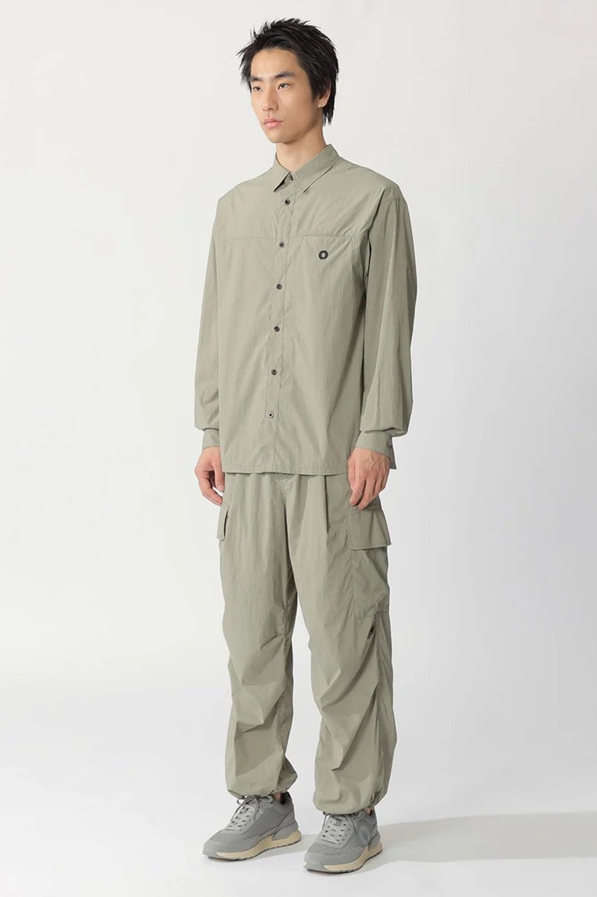 【エコアルフ/ECOALF / MEN】の【MEN】ACT LReナイロン シャツ 【日本限定】 インテリア・キッズ・メンズ・レディースファッション・服の通販 founy(ファニー) 　ファッション　Fashion　メンズファッション　Fashion for Men　おすすめ　Recommended / Our Picks　インナー　Innerwear　カッティング　Cutting Detail　コレクション　Collection, Seasonal Line　スタイリッシュ　Stylish, Fashionable　スポーツ　Sports, Activewear　スリーブ　Sleeve, Long Sleeve / Short Sleeve　セットアップ　Set-Up, Coordinated Outfit　ボトム　Bottoms, Lower Wear　モダン　Modern, Contemporary　リラックス　Relax, Relaxed Fit　ロング　Long, Long-Length　ワッシャー　Washer, Crinkled Finish　エレガント 上品　Elegant　軽量　Lightweight, Ultra Light　カーキ|ID: prp329100004152976 ipo3291000000032899622