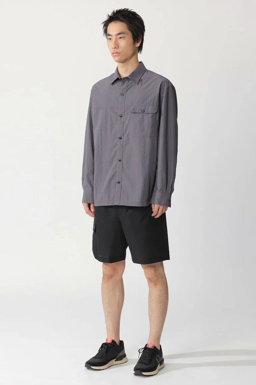 【エコアルフ/ECOALF / MEN】の【MEN】ACT OCEAN シャツカバーオール 【日本限定】 インテリア・キッズ・メンズ・レディースファッション・服の通販 founy(ファニー) 　ファッション　Fashion　メンズファッション　Fashion for Men　なめらか　Smooth, Silky Texture　コレクション　Collection, Seasonal Line　スポーツ　Sports, Activewear　スリーブ　Sleeve, Long Sleeve / Short Sleeve　モダン　Modern, Contemporary　ロング　Long, Long-Length　グレー|ID: prp329100004152977 ipo3291000000032899645