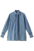 【バウト/BOWTE】のSELVAGE ツイル ダンガリーフリル ドレスシャツ 人気、トレンドファッション・服の通販 founy(ファニー) ファッション Fashion レディースファッション Fashion for Women トップス・カットソー Cut & Sew Tops シャツ・ブラウス・オフィスカジュアル Elegant Blouses & Button-Ups ワンピース Dresses フォーマル・パーティードレス・結婚式用ドレス Elegant & Casual Dresses スリーブ Sleeve, Long Sleeve / Short Sleeve ツイル Twist, Twisted Detail ドレス Dress, One-Piece フリル Frill, Ruffle ロング Long, Long-Length |ID:prp329100004152982