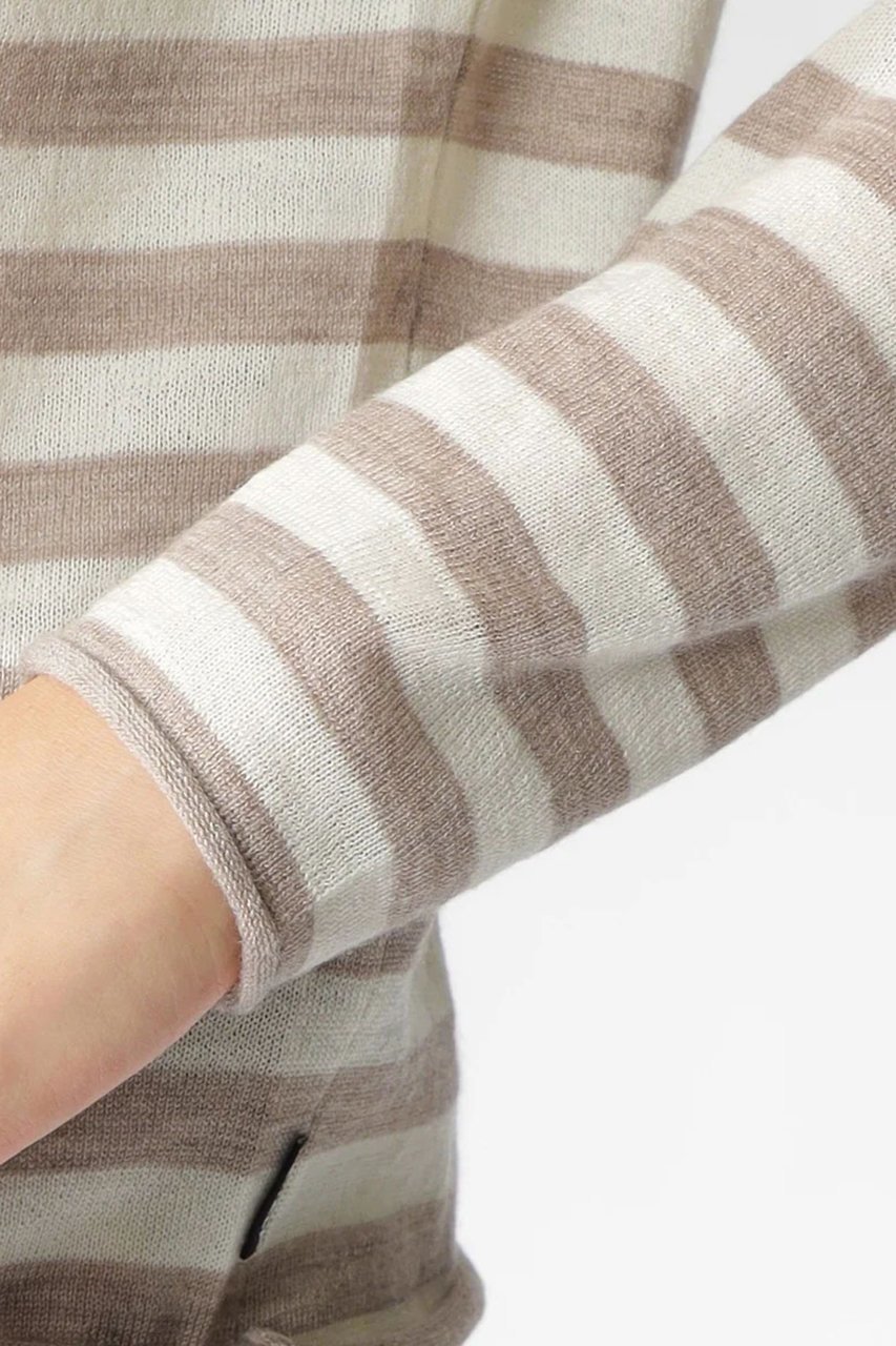 【エコアルフ/ECOALF】のFAYA ボーダーニット / FAYA STRIPES KNIT WOMAN 人気、トレンドファッション・服の通販 founy(ファニー) 　ファッション　Fashion　レディースファッション　Fashion for Women　トップス・カットソー　Cut & Sew Tops　ニット　Knit Tops & Sweaters　カジュアルプルオーバー・ニットトップス　Pullovers & Knit Tops / Casual Pullovers　なめらか　Smooth, Silky Texture　シンプル　Simple, Minimal　ハイネック　High Neck, Mock Neck　フィット　Fit, Slim Fit　ボーダー　Border, Stripe　レギュラー　Regular, Standard Fit　other-5|ID: prp329100004153064 ipo3291000000032921482