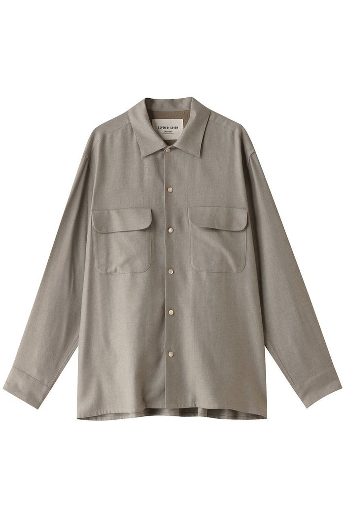 【セブン バイ セブン/SEVEN BY SEVEN / MEN】の【MEN】フラットカラーシャツ‐Unstained organic cotton‐ インテリア・キッズ・メンズ・レディースファッション・服の通販 founy(ファニー) https://founy.com/ ファッション Fashion メンズファッション MEN スリーブ Sleeve ボトム Bottom ポケット Pocket ロング Long |ID: prp329100004153069 ipo3291000000028593645