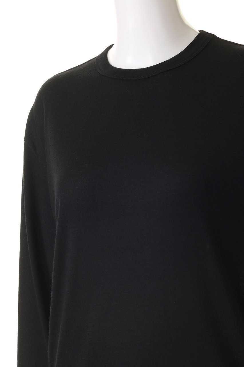 【スローン/SLOANE】の【UNISEX】ウール天竺 長袖ニットTシャツ 人気、トレンドファッション・服の通販 founy(ファニー) 　ファッション　Fashion　レディースファッション　Fashion for Women　トップス・カットソー　Cut & Sew Tops　ニット　Knit Tops & Sweaters　シャツ・ブラウス・オフィスカジュアル　Elegant Blouses & Button-Ups　ロングTシャツ・Tシャツ　Longline T-Shirts & Tees　カットソー・ベーシックTシャツ　Cut-and-Sewn Tops / Stretch Tees & Basics　ユニセックス　Unisex, Genderless　スリーブ　Sleeve, Long Sleeve / Short Sleeve　バランス　Balance, Style Balance　ボトム　Bottoms, Lower Wear　リラックス　Relax, Relaxed Fit　ロング　Long, Long-Length　長袖　Long Sleeve, Full Sleeve　other-5|ID: prp329100004153075 ipo3291000000035343549