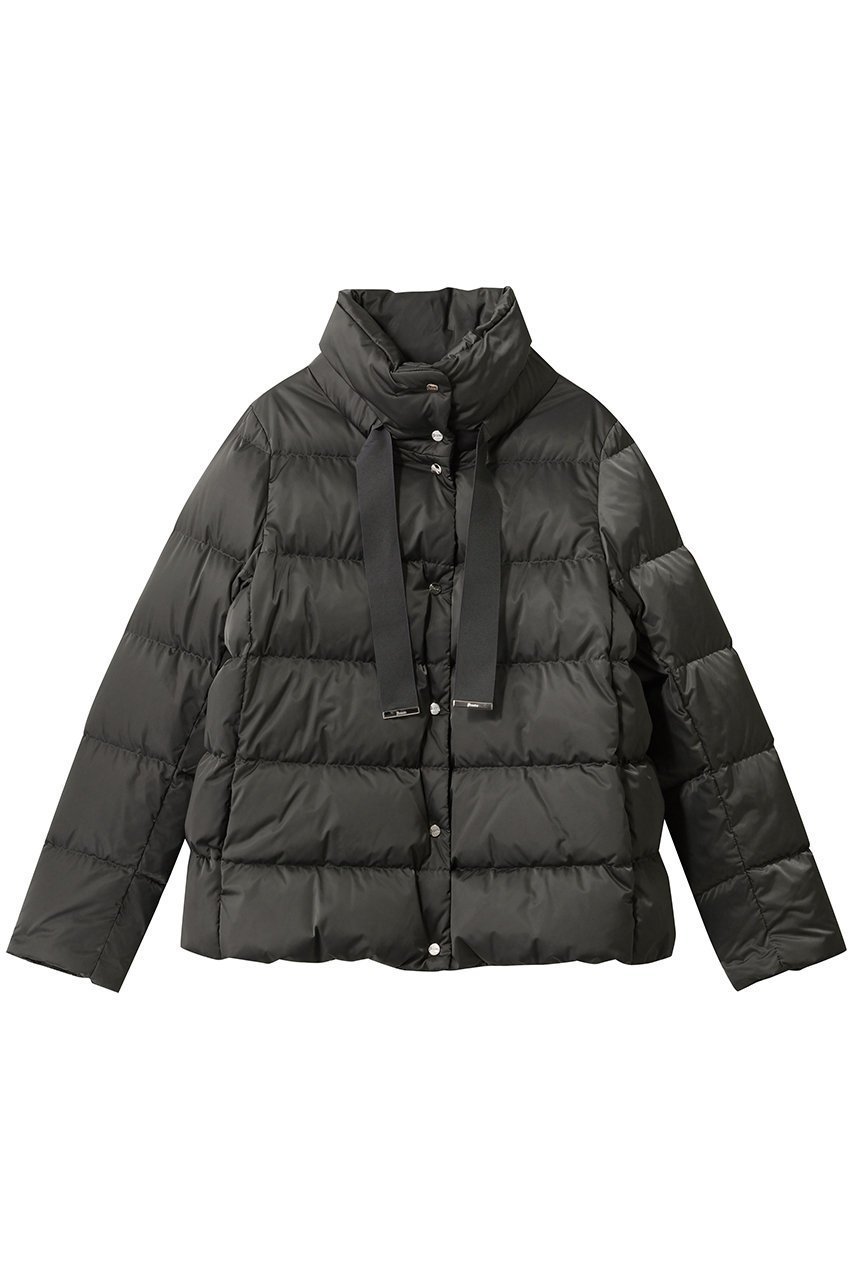 【ヘルノ/HERNO】のポリエステルダウンブルゾン インテリア・キッズ・メンズ・レディースファッション・服の通販 founy(ファニー) 　ファッション　Fashion　レディースファッション　Fashion for Women　アウター　Coat / Outerwear Collection　レディースジャケット・軽アウター　Jackets　ブルゾンジャケット・スポーティアウター　Blouson Jackets　シンプル　Simple, Minimal　ジャケット　Jacket, Outerwear　ダウン　Down, Puffer　ブルゾン　Blouson, Bomber Jacket　リラックス　Relax, Relaxed Fit　エレガント 上品　Elegant　軽量　Lightweight, Ultra Light　防寒　Cold Protection, Winter-Ready　チャコール|ID: prp329100004153092 ipo3291000000034544232
