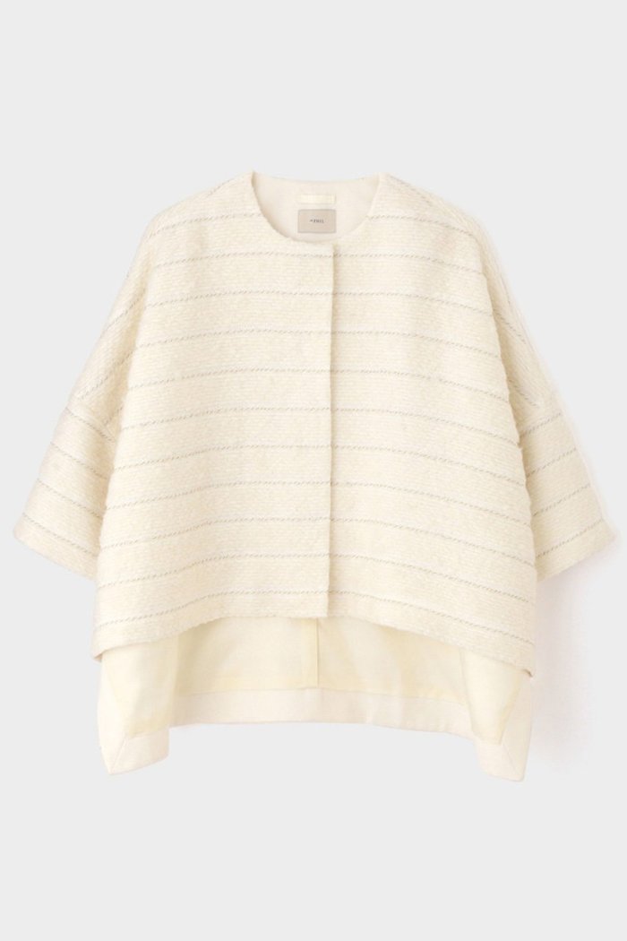 【ル フィル/LE PHIL】のウールツイードジャケット インテリア・キッズ・メンズ・レディースファッション・服の通販 founy(ファニー) https://founy.com/ ファッション Fashion レディースファッション Fashion for Women アウター Coat / Outerwear Collection レディースジャケット・軽アウター Jackets グラデーション Gradient, Ombre シンプル Simple, Minimal ジャケット Jacket, Outerwear ストライプ Stripe, Striped Pattern ツイード Twill, Twill Weave パターン Pattern, Design Print フォルム Silhouette, Form ボーダー Border, Stripe |ID: prp329100004154061 ipo3291000000036141060