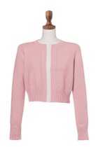 【デイジーリン/DAISY LIN】のPower Cardigan 人気、トレンドファッション・服の通販 founy(ファニー) ファッション Fashion レディースファッション Fashion for Women トップス・カットソー Cut & Sew Tops ニット Knit Tops & Sweaters カーディガン・羽織り Layered Style Cardigans カーディガン Cardigan, Knitwear ショート Short, Short Length スーツ Suit, Formalwear バランス Balance, Style Balance 人気 Popular, Best Seller 洗える Machine Washable A/W・秋冬 Autumn/Winter thumbnail ピンク|ID: prp329100004154093 ipo3291000000035656056