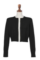 【デイジーリン/DAISY LIN】のPower Cardigan 人気、トレンドファッション・服の通販 founy(ファニー) ファッション Fashion レディースファッション Fashion for Women トップス・カットソー Cut & Sew Tops ニット Knit Tops & Sweaters カーディガン・羽織り Layered Style Cardigans カーディガン Cardigan, Knitwear ショート Short, Short Length スーツ Suit, Formalwear バランス Balance, Style Balance 人気 Popular, Best Seller 洗える Machine Washable A/W・秋冬 Autumn/Winter thumbnail ブラックブラック|ID: prp329100004154093 ipo3291000000035656057