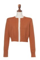 【デイジーリン/DAISY LIN】のPower Cardigan 人気、トレンドファッション・服の通販 founy(ファニー) ファッション Fashion レディースファッション Fashion for Women トップス・カットソー Cut & Sew Tops ニット Knit Tops & Sweaters カーディガン・羽織り Layered Style Cardigans カーディガン Cardigan, Knitwear ショート Short, Short Length スーツ Suit, Formalwear バランス Balance, Style Balance 人気 Popular, Best Seller 洗える Machine Washable A/W・秋冬 Autumn/Winter thumbnail テラコッタ|ID: prp329100004154093 ipo3291000000035656059