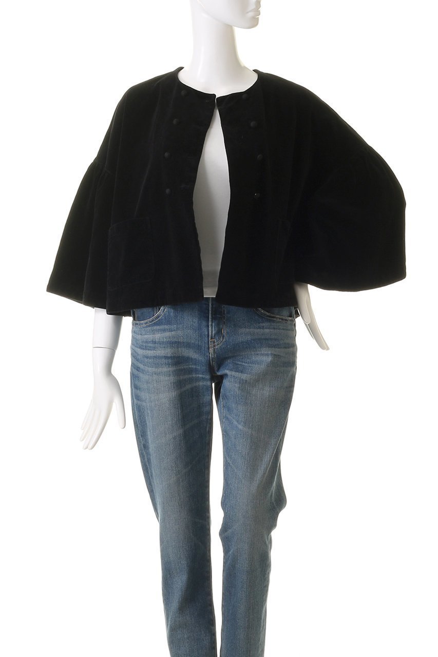 【ネストローブ/nest Robe】のコットンリネンベルベットギャザースリーブジャケット 人気、トレンドファッション・服の通販 founy(ファニー) 　ファッション　Fashion　レディースファッション　WOMEN　アウター　Coat Outerwear　ジャケット　Jackets　クラシカル　Classical　ジャケット　Jacket　ダブル　Double　ベルベット　Velvet　リラックス　Relax　ロング　Long　エレガント 上品　Elegant　other-7|ID: prp329100004154098 ipo3291000000031399823