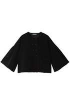 【ネストローブ/nest Robe】のコットンリネンベルベットギャザースリーブジャケット 人気、トレンドファッション・服の通販 founy(ファニー) ファッション Fashion レディースファッション Fashion for Women アウター Coat / Outerwear Collection レディースジャケット・軽アウター Jackets クラシカル Classical, Vintage-Inspired ジャケット Jacket, Outerwear ダブル Double, Double-Breasted ベルベット Velvet, Velvety リラックス Relax, Relaxed Fit ロング Long, Long-Length エレガント 上品 Elegant thumbnail ブラック|ID: prp329100004154098 ipo3291000000032949646