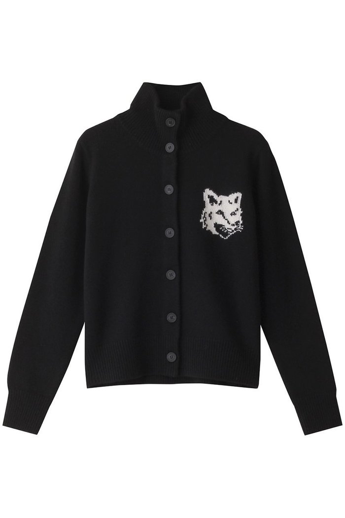 【メゾン キツネ/MAISON KITSUNE】のFOX HEAD インターシャハイネックカーディガン インテリア・キッズ・メンズ・レディースファッション・服の通販 founy(ファニー) https://founy.com/ ファッション Fashion レディースファッション WOMEN トップス・カットソー Tops/Tshirt ニット Knit Tops カーディガン Cardigans インナー Inner カーディガン Cardigan スリーブ Sleeve ハイネック High Neck ロング Long ワンポイント One Point NEW・新作・新着・新入荷 New Arrivals |ID: prp329100004154100 ipo3291000000028613621