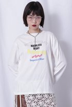 【ローズバッド/ROSE BUD】のロゴプリントロングTシャツ 人気、トレンドファッション・服の通販 founy(ファニー) ファッション Fashion レディースファッション WOMEN トップス・カットソー Tops/Tshirt シャツ/ブラウス Shirts/Blouses ロング / Tシャツ T-Shirts カットソー Cut and Sewn カラフル Colorful カーディガン Cardigan グラフィック Graphic シンプル Simple スリーブ Sleeve プリント Print ロング Long NEW・新作・新着・新入荷 New Arrivals thumbnail ホワイト|ID: prp329100004154114 ipo3291000000028613660