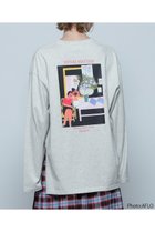 【ローズバッド/ROSE BUD】のグラフィックアートロングTシャツ 人気、トレンドファッション・服の通販 founy(ファニー) ファッション Fashion レディースファッション WOMEN トップス・カットソー Tops/Tshirt シャツ/ブラウス Shirts/Blouses ロング / Tシャツ T-Shirts カットソー Cut and Sewn スリット Slit スリーブ Sleeve ビッグ Big フランス France プリント Print ベーシック Basic メンズ Mens ロング Long 人気 Popularity NEW・新作・新着・新入荷 New Arrivals thumbnail グレー|ID: prp329100004154116 ipo3291000000028613665