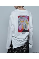 【ローズバッド/ROSE BUD】のグラフィックアートロングTシャツ ホワイト|ID:prp329100004154116