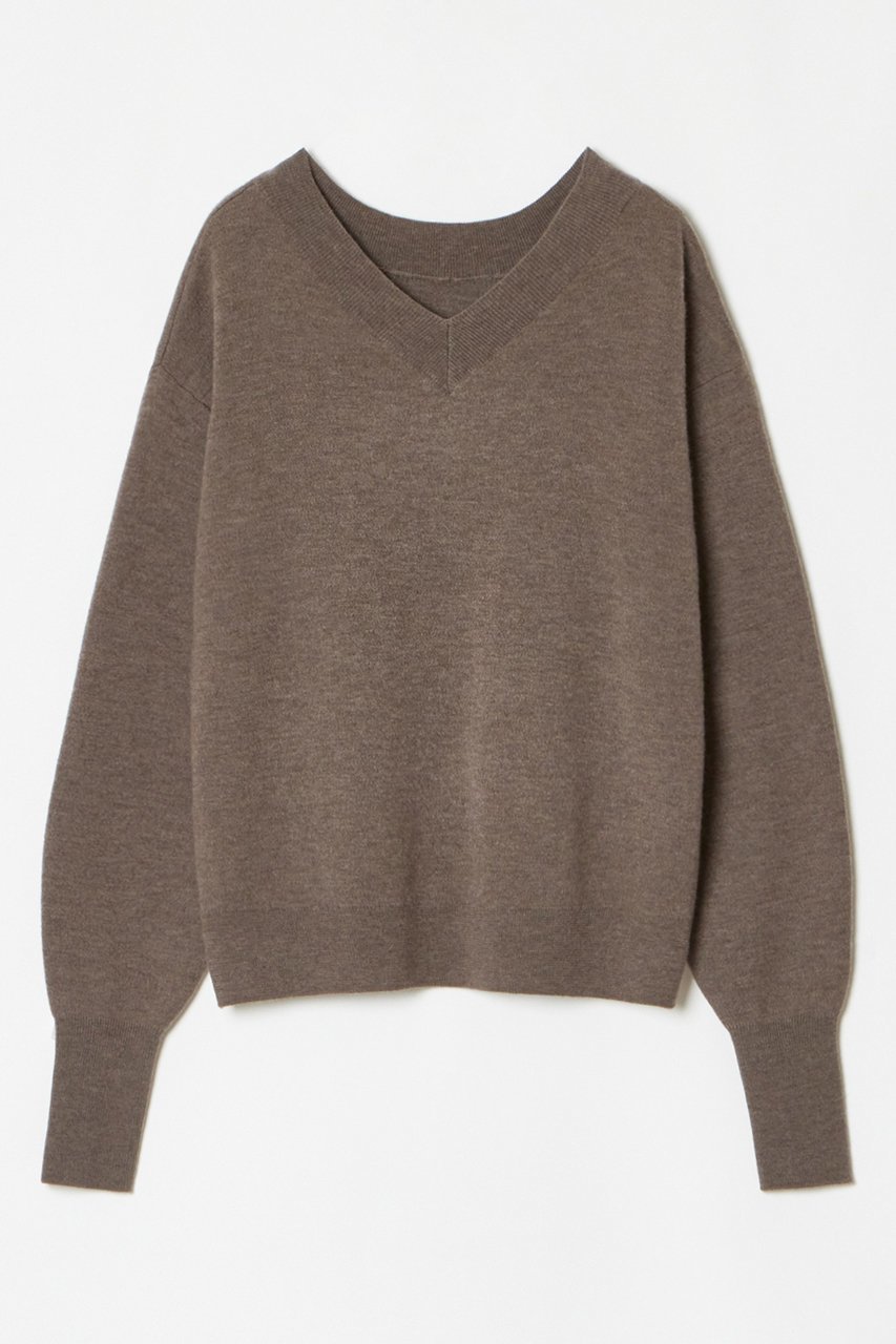 【アルアバイル/allureville】のウールスムース2WAYネックプルオーバー インテリア・キッズ・メンズ・レディースファッション・服の通販 founy(ファニー) 　ファッション　Fashion　レディースファッション　Fashion for Women　トップス・カットソー　Cut & Sew Tops　ニット　Knit Tops & Sweaters　カジュアルプルオーバー・ニットトップス　Pullovers & Knit Tops / Casual Pullovers　カットソー　Cut and Sewn Top　バランス　Balance, Style Balance　冬　Winter / This Winter　モカ|ID: prp329100004155773 ipo3291000000032927263