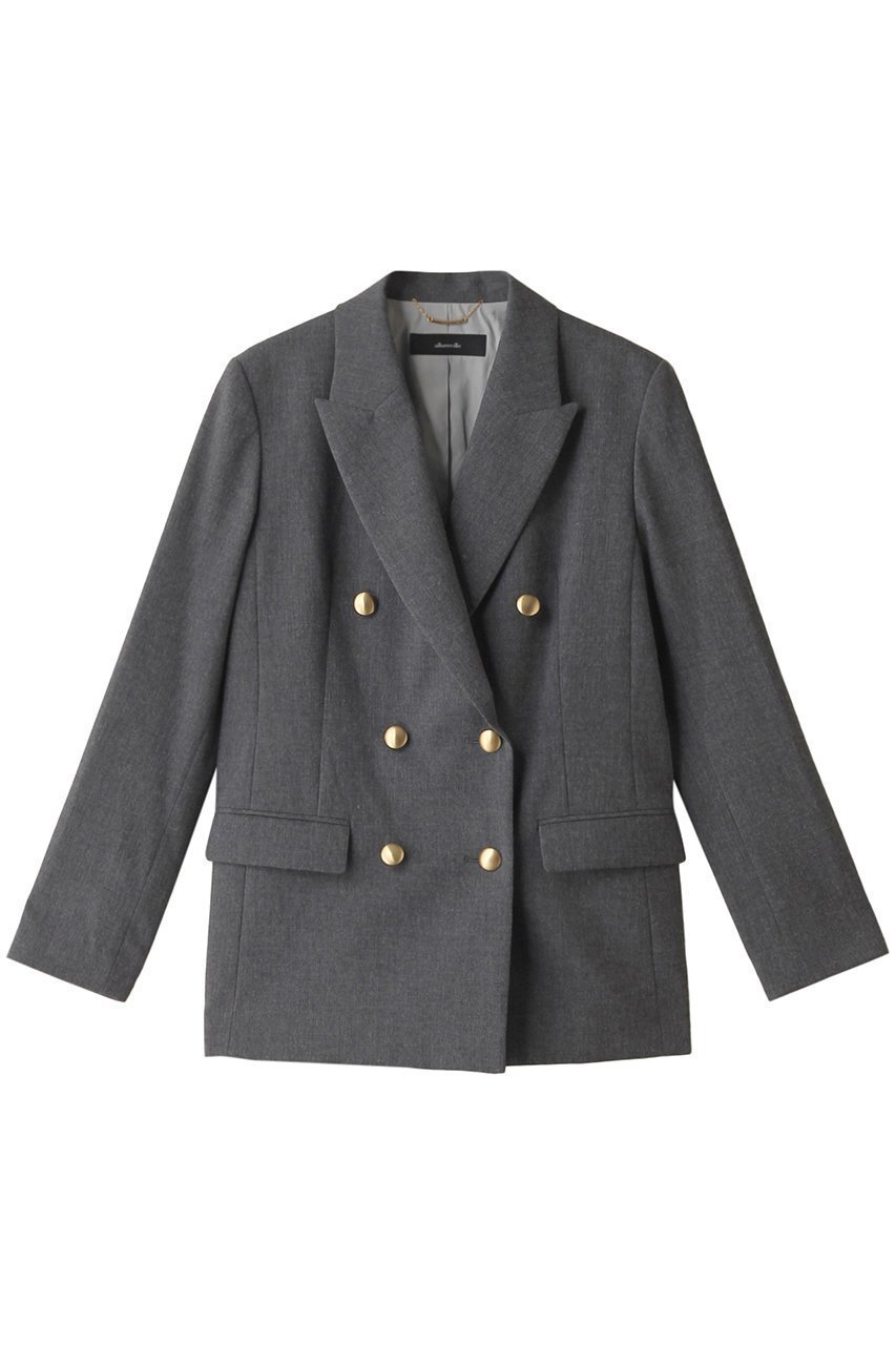 【アルアバイル/allureville】のリオペルダブルブレストジャケット インテリア・キッズ・メンズ・レディースファッション・服の通販 founy(ファニー) ファッション Fashion レディースファッション Fashion for Women アウター Coat / Outerwear Collection レディースジャケット・軽アウター Jackets ジャケット Jacket, Outerwear スリーブ Sleeve, Long Sleeve / Short Sleeve ロング Long, Long-Length グレー|ID: prp329100004155781 ipo3291000000032949971