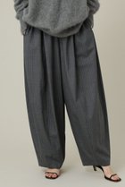 【カレンソロジー/Curensology】のウールストレッチドロストパンツ グレーストライプ|ID: prp329100004155787 ipo3291000000033541326