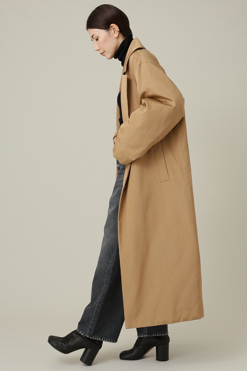 【カレンソロジー/Curensology】のグログランダウンコート 人気、トレンドファッション・服の通販 founy(ファニー) 　ファッション　Fashion　レディースファッション　Fashion for Women　アウター　Coat / Outerwear Collection　コート・ロングコート・ピーコート　Long Coats, Peacoats & More　ダウンジャケット・軽量ダウン　Warm & Lightweight Down Jackets　キルティング　Quilted, Quilting　グログラン　Grosgrain, Grosgrain Ribbon　シンプル　Simple, Minimal　ダウン　Down, Puffer　デニム　Denim, Jeans Material　フラット　Flat, Flat Shoes　ポケット　Pocket, Pocket Detail　ロング　Long, Long-Length　エレガント 上品　Elegant　防寒　Cold Protection, Winter-Ready　other-3|ID: prp329100004155789 ipo3291000000032935166