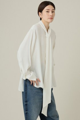 【カレンソロジー/Curensology】のジョーゼットタイブラウス 人気、トレンドファッション・服の通販 founy(ファニー) ファッション Fashion レディースファッション WOMEN トップス・カットソー Tops/Tshirt シャツ/ブラウス Shirts/Blouses A/W・秋冬 Aw・Autumn/Winter・Fw・Fall-Winter おすすめ Recommend カフス Cuffs クラシカル Classical ジョーゼット Georgette スリーブ Sleeve ドレープ Drape ボトム Bottom リボン Ribbon ロング Long ワイド Wide |ID:prp329100004155792